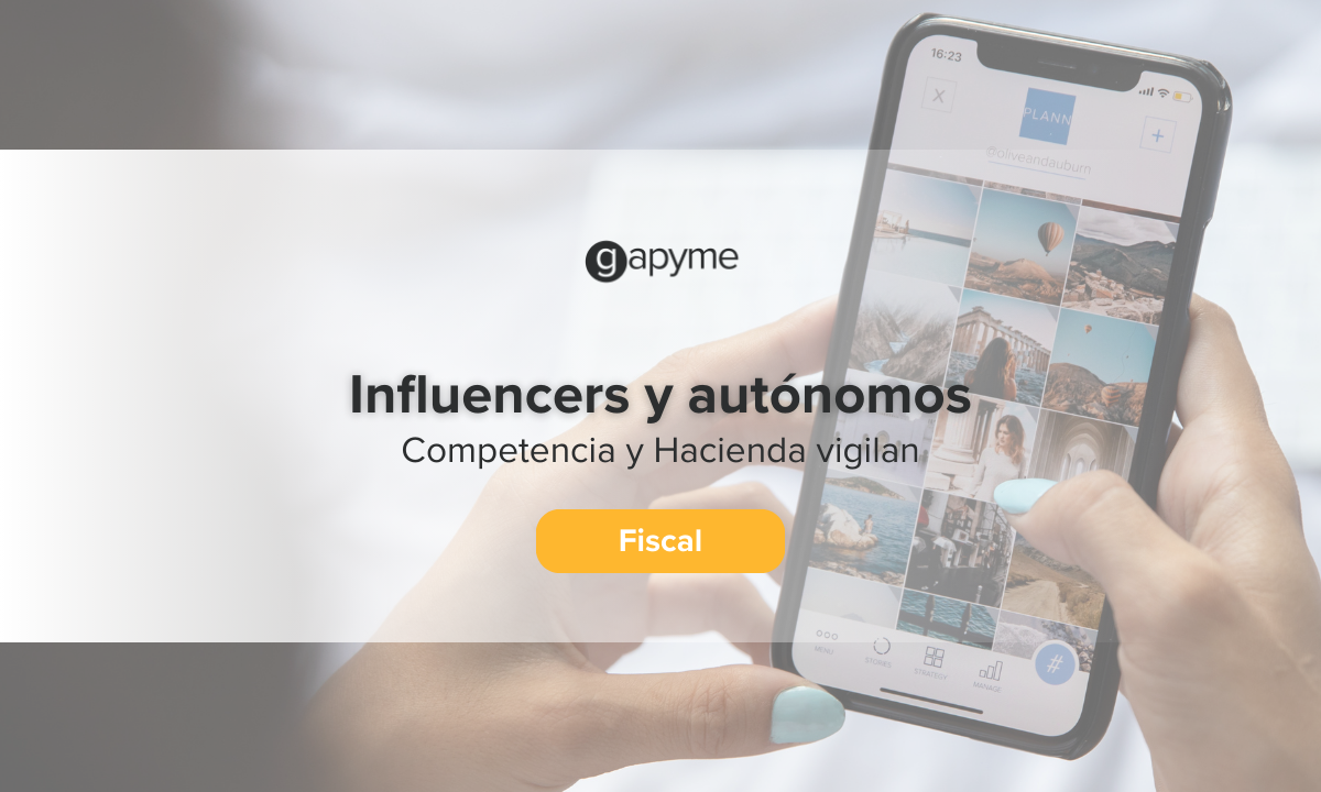 influencers autónomos falsos residentes fiscales Hacienda