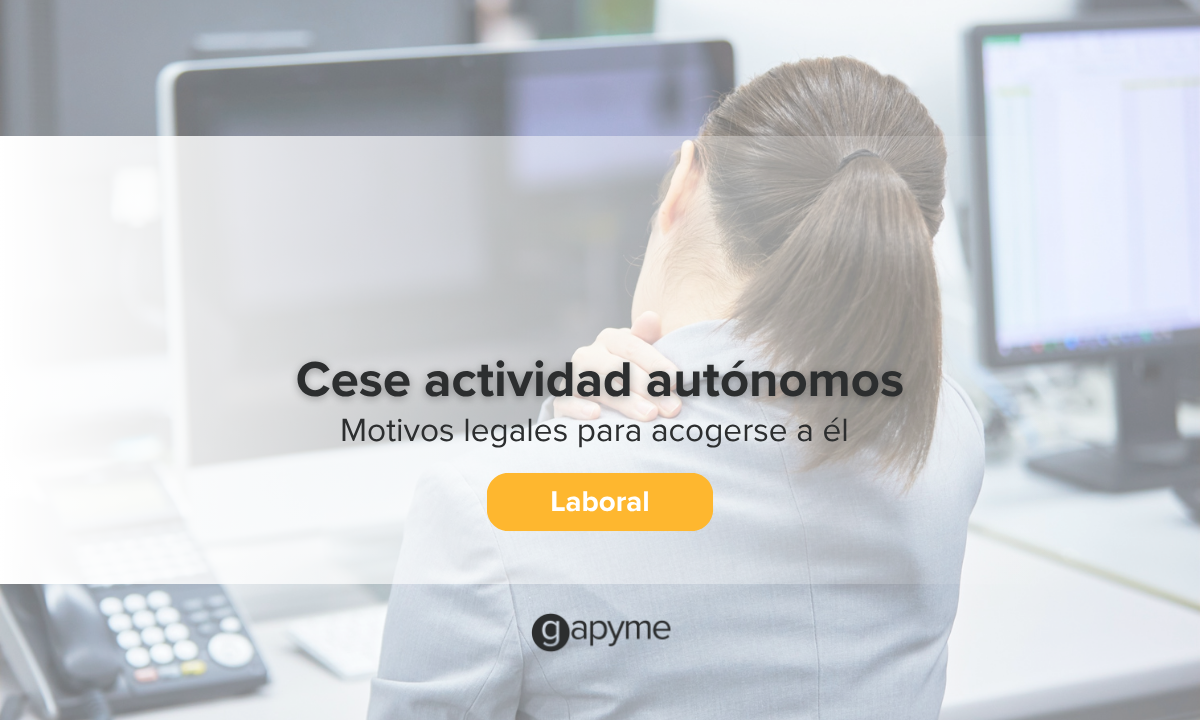 cese actividad autónomos