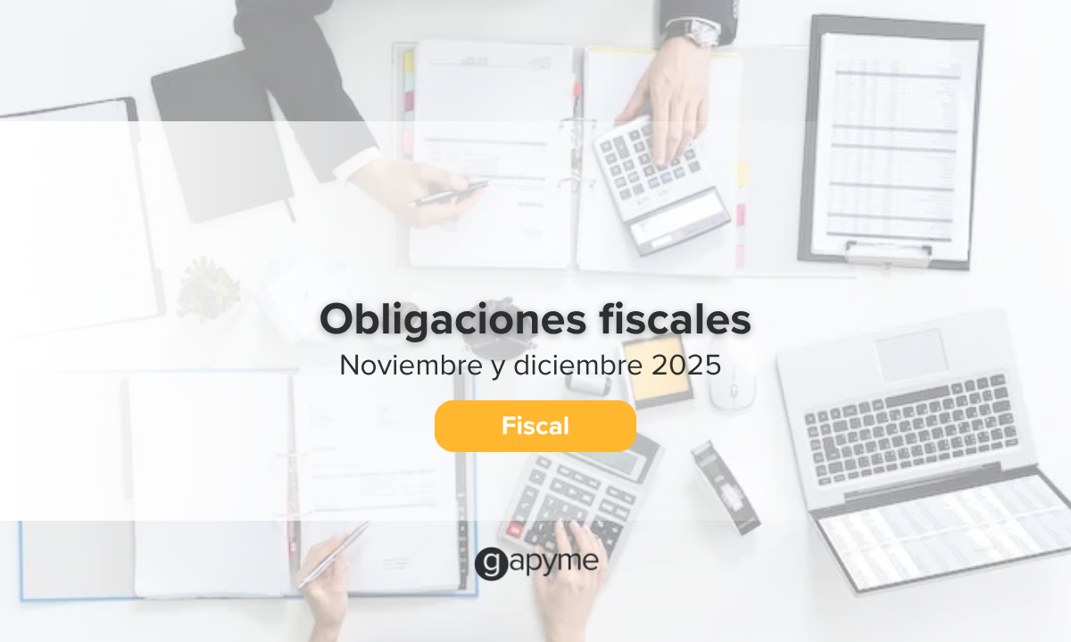 Obligaciones fiscales noviembre y diciembre 2025